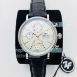 ZF Factory IWC Portofino Chronograph Replica Watch SS White Dial 42MM